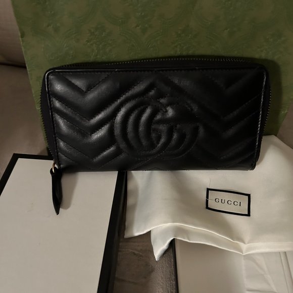 Gucci GG Marmont Zip Around Wallet - Picture 4 of 5